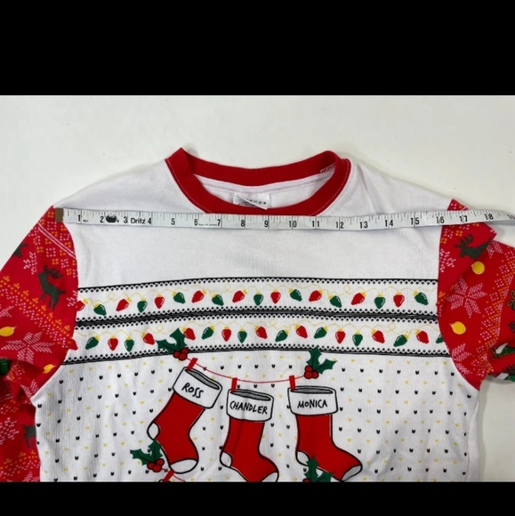 FRIENDS TV Show Ugly Christmas Sweatshirt Women's Size XS Stockings Pullover - Picture 7 of 10